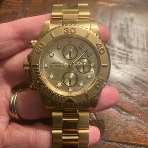 Invicta Gold Chronograph Watch
